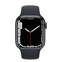 Apple Watch Series 7 GPS 41mm Aluminum Case with Sport Band (Тёмная ночь) MKMX3RU/A