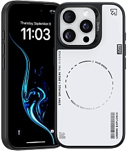 Чехол силиконовый Benks Basis с MagSafe для iPhone 16 Pro, белый (C.K.QS.AP.JJ.WE65)