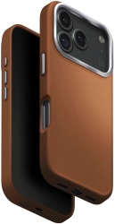 Чехол Uniq Lyden Premium Leatherette с MagSafe для iPhone 17 Pro, коричневый (IP6.3P(2025)-LYDMCML)
