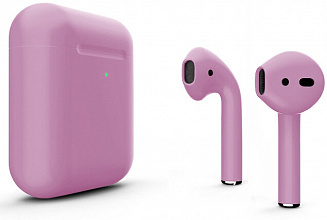 Наушники Apple Airpods 2 Color (беспроводная зарядка чехла) (Pink matte)