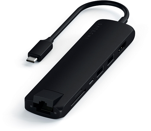 Адаптер Satechi USB-C Slim Multiport with Ethernet