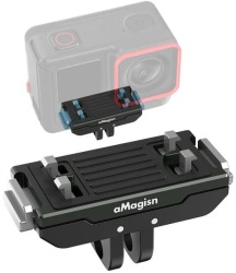Крепление магнитные ножки aMagisn для Insta 360 x5, Ace Pro 2, Magnetic Release Mount-Base, черный
