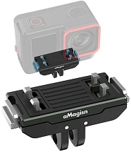 Крепление магнитные ножки aMagisn для Insta 360 x5, Ace Pro 2, Magnetic Release Mount-Base, черный