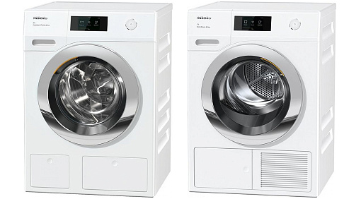 Стиральная машина Miele WCR 870 WPS и сушильная машина Miele TCR 790 WP