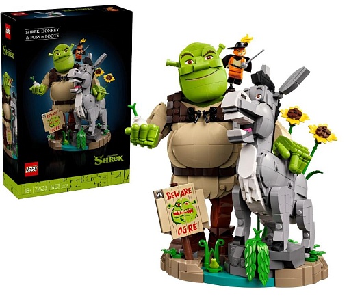 Конструктор LEGO Shrek 72423 Фигурки Шрек, Осел и Кот в сапогах