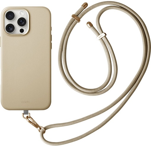 Чехол Uniq Coehl Muse с MagSafe с ремешком для iPhone 16 Pro