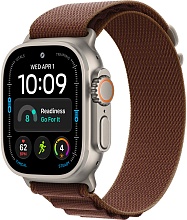 Apple Watch Ultra 4 (2026) 49mm Natural Titanium Case with Burgundy Alpine Loop Large