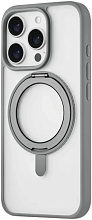 Чехол uBear Clip 360 Mag с кольцом-стендом для Apple iPhone 16 Pro, серый (CS440GR63PRG-I24M)