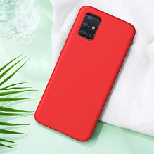 Чехол силиконовый для Samsung Galaxy A51 (Красный)