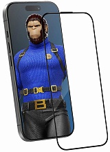 Защитное стекло BlueO Crystal Anti-Scratch Anti-Static для iPhone 16 Pro/17/17 Pro, черный (+installerPro)