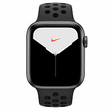 Умные часы Apple Watch Series 5 GPS 44mm Space Gray Aluminum Case with Nike Sport Band Серый космос/антрацитовый/черный