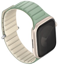 Uniq Revix EVO reversible Magnetic Soft для Apple Watch 42-41-40 мм, Mint/Beige