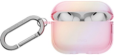 Чехол Uniq Iridescia для AirPods Pro 3, розовый (AIRPODSPRO3-IRDPPRS)