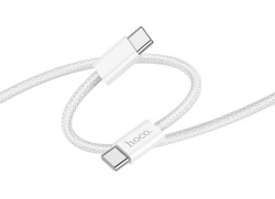Кабель Hoco X105 Hero 60W Charging Data Cable Type-c to Type-c 1м, белый