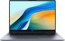 Ноутбук Huawei MateBook D 16 MCLF-X 53013WXE, 16", 2024, IPS, Intel Core i5 12450H 2ГГц, 8-ядерный, 8ГБ 512ГБ SSD, Intel UHD Graphics , Windows 11 Home, серый космос