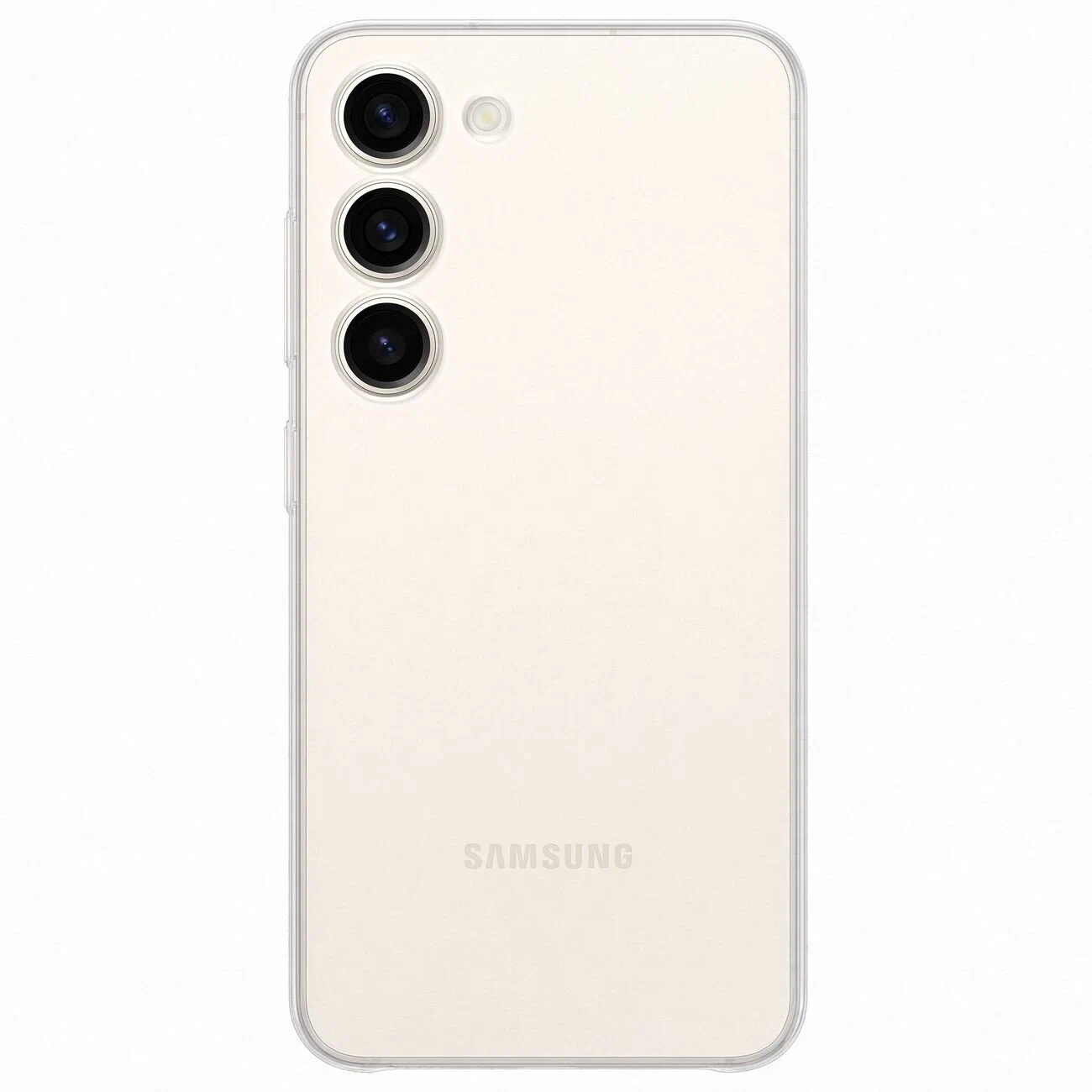 Силиконовый чехол для Samsung Galaxy S23, прозрачный